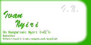 ivan nyiri business card